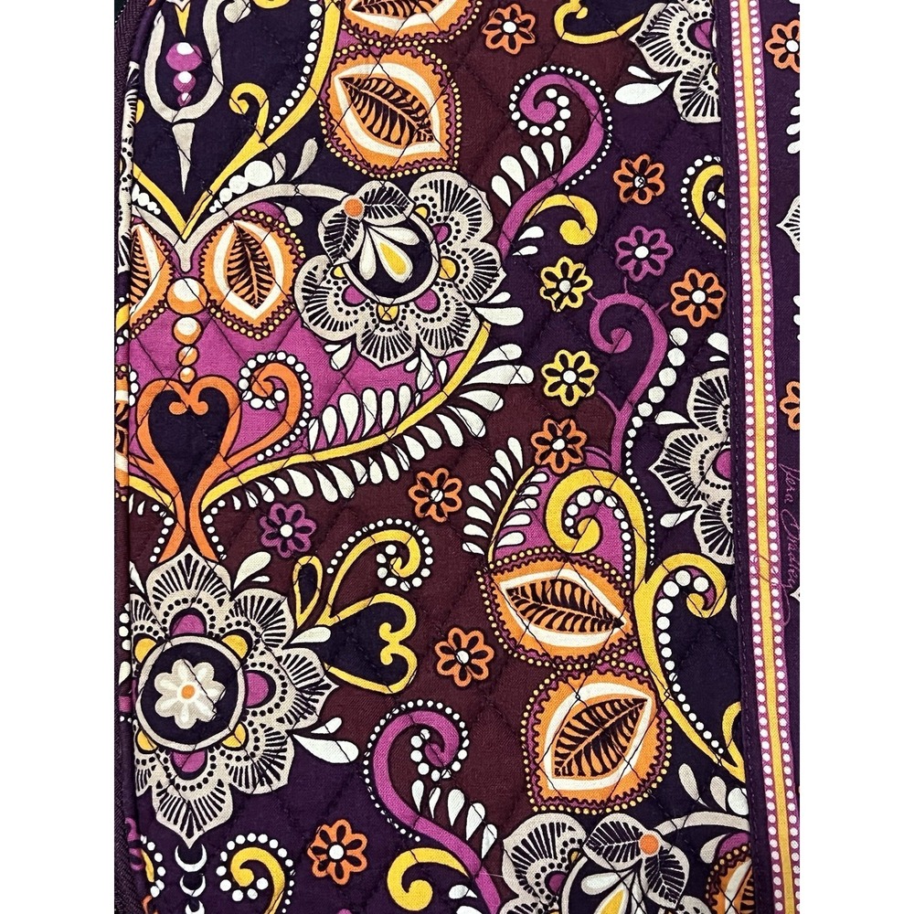 Vera Bradley Laptop Sleeve Purple Pink 17in X 12in - Picture 4 of 4